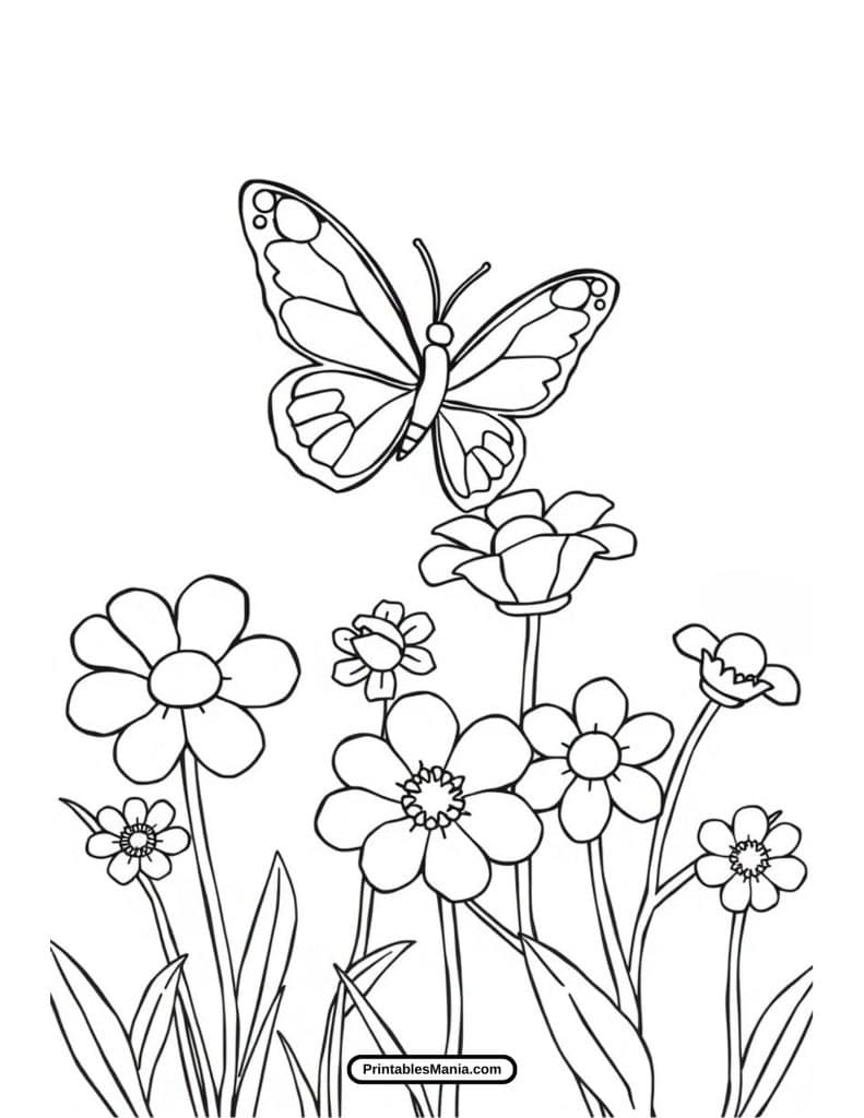 intricate butterfly design for coloring