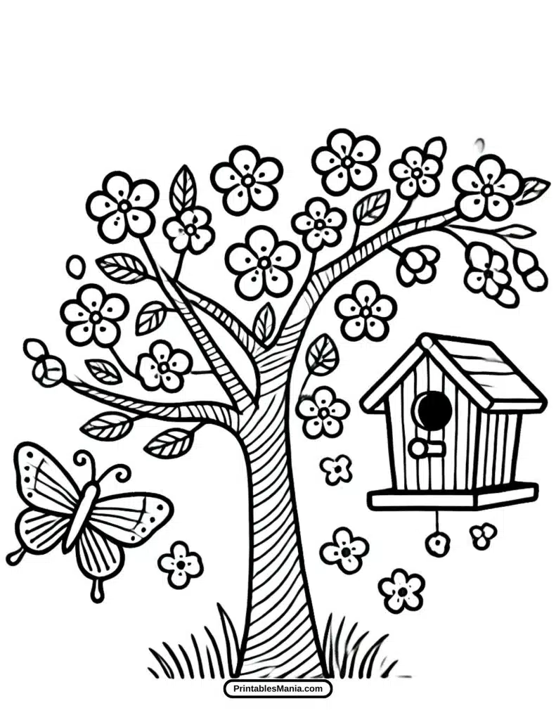 fun butterfly coloring page for preschoolers
