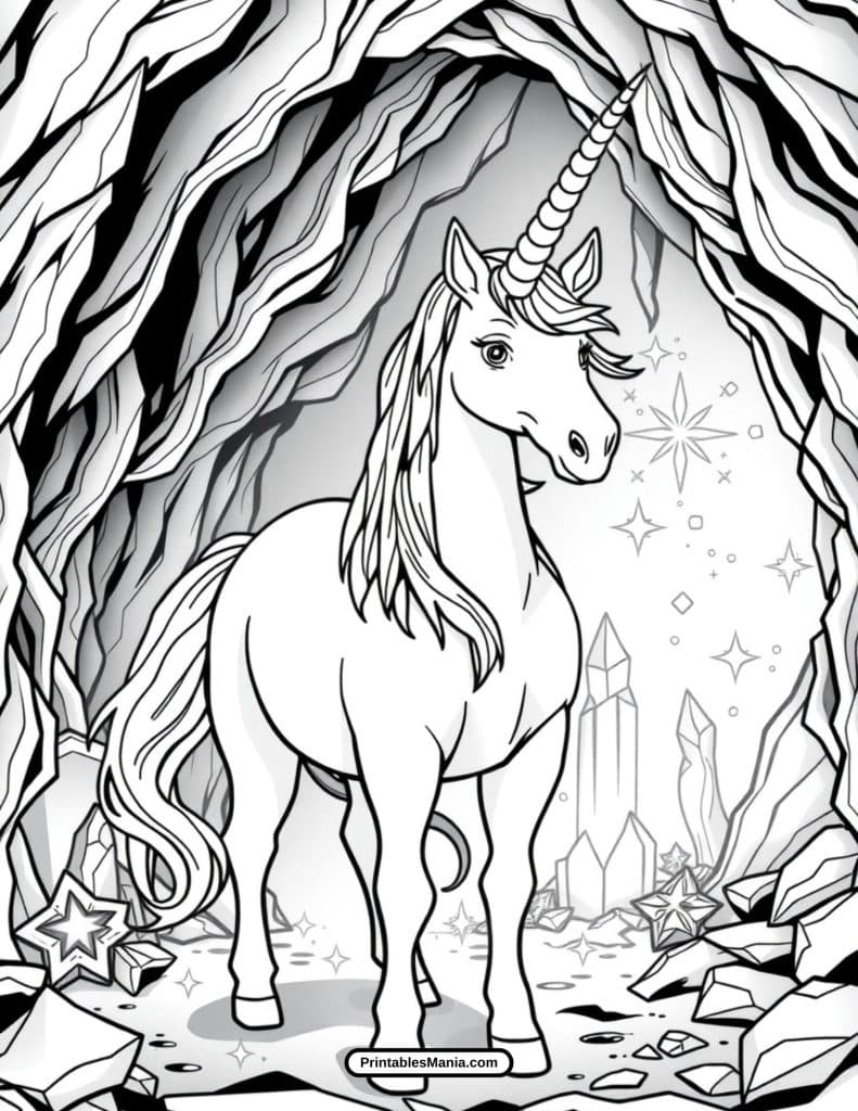 unicorn in a magical forest