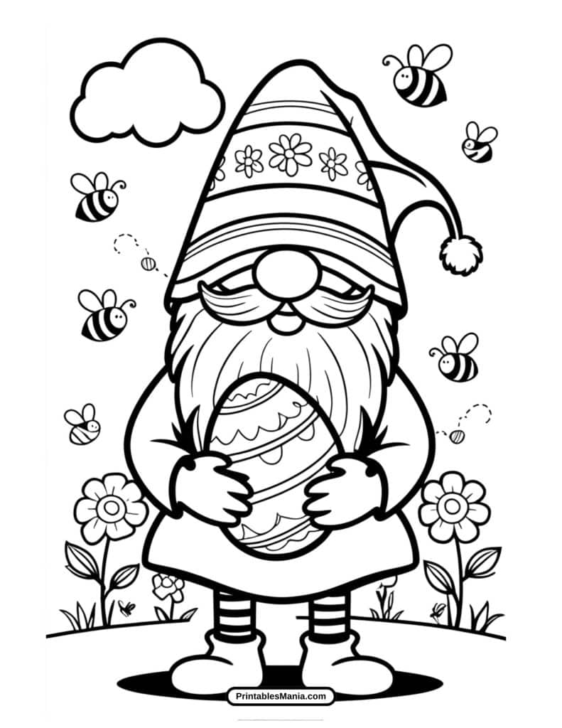 happy easter cartoon world coloring sheet printable