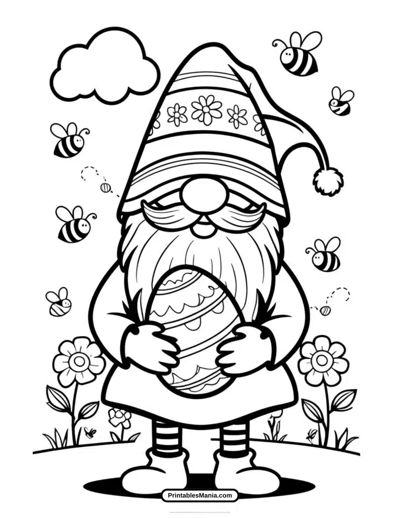 happy easter cartoon world coloring sheet printable