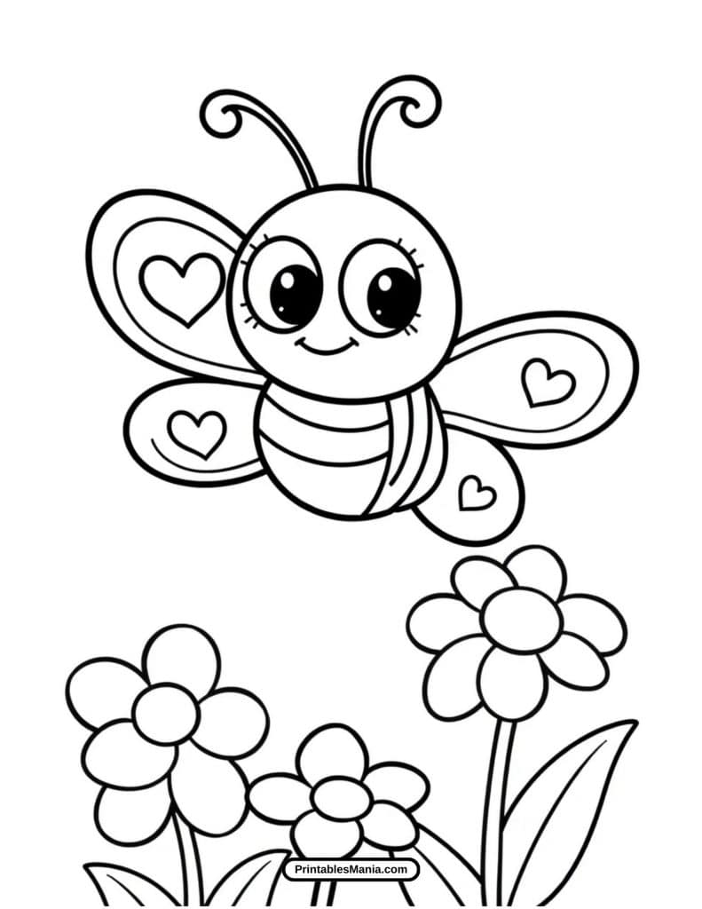 easy butterfly outline coloring page