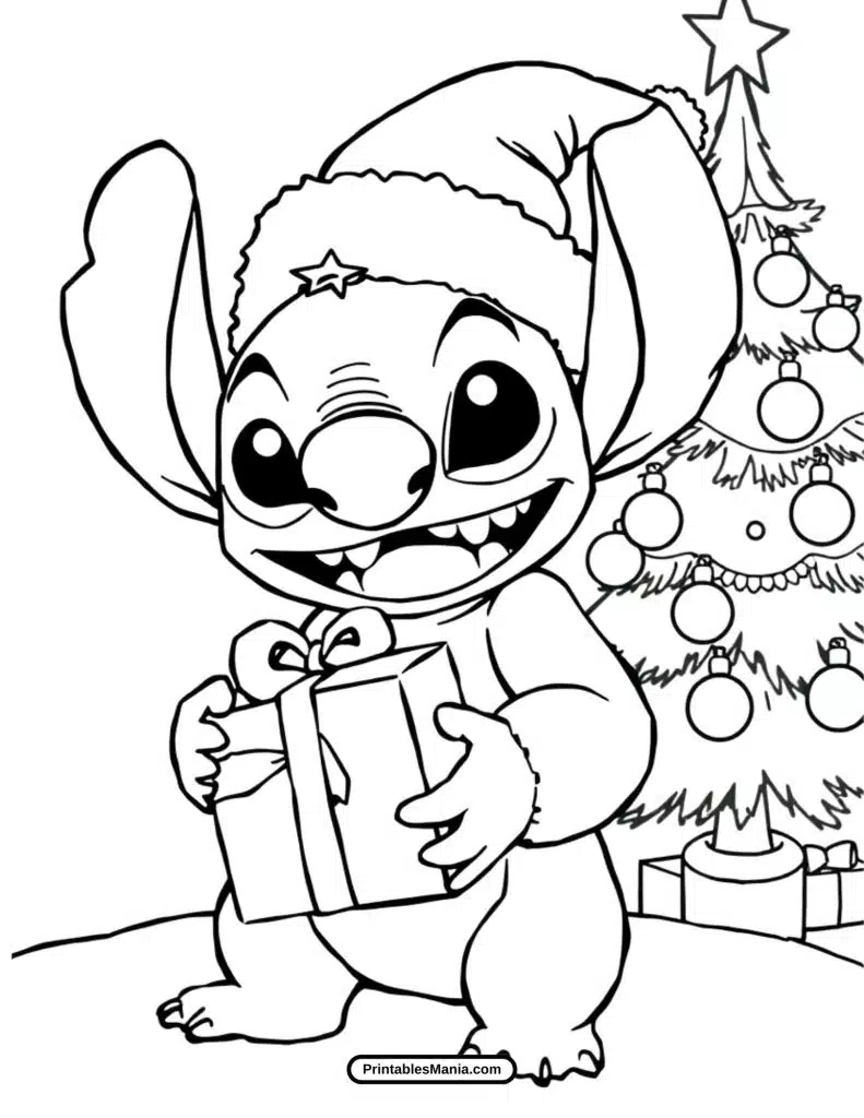 stitch printable coloring for kids