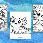 Axolotl Coloring Page