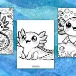 Axolotl Coloring Page