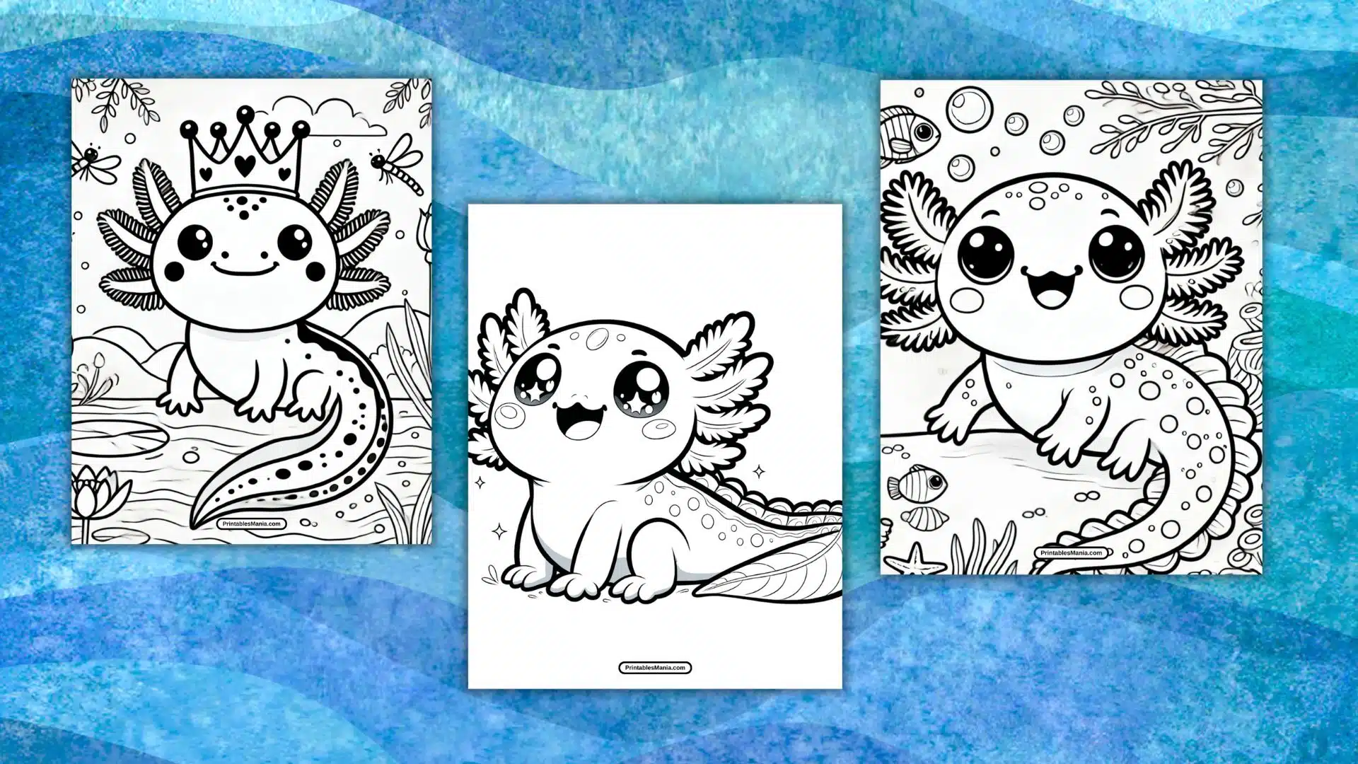 Axolotl Coloring Page