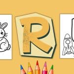 Letter R Coloring Page