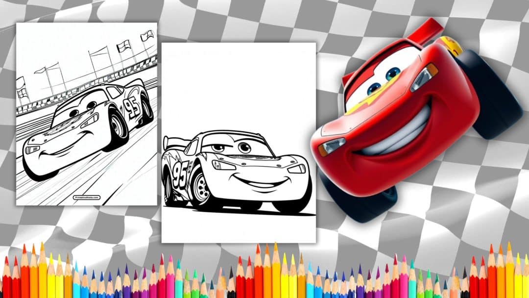 Lightning Mcqueen Coloring Page - Printables Mania