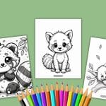 Red Panda Coloring Page