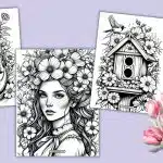 Spring Coloring Pages For Adults