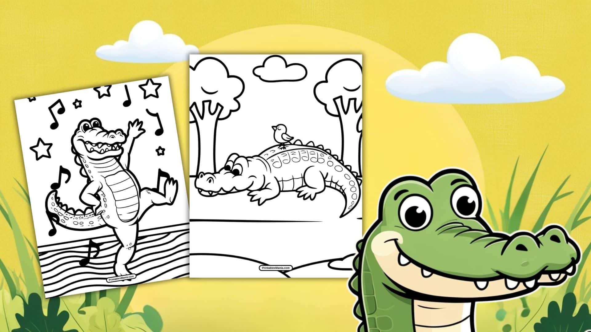 Crocodile Coloring Page