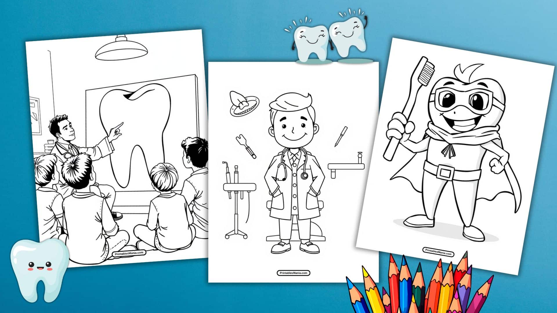 Dentist Coloring Page