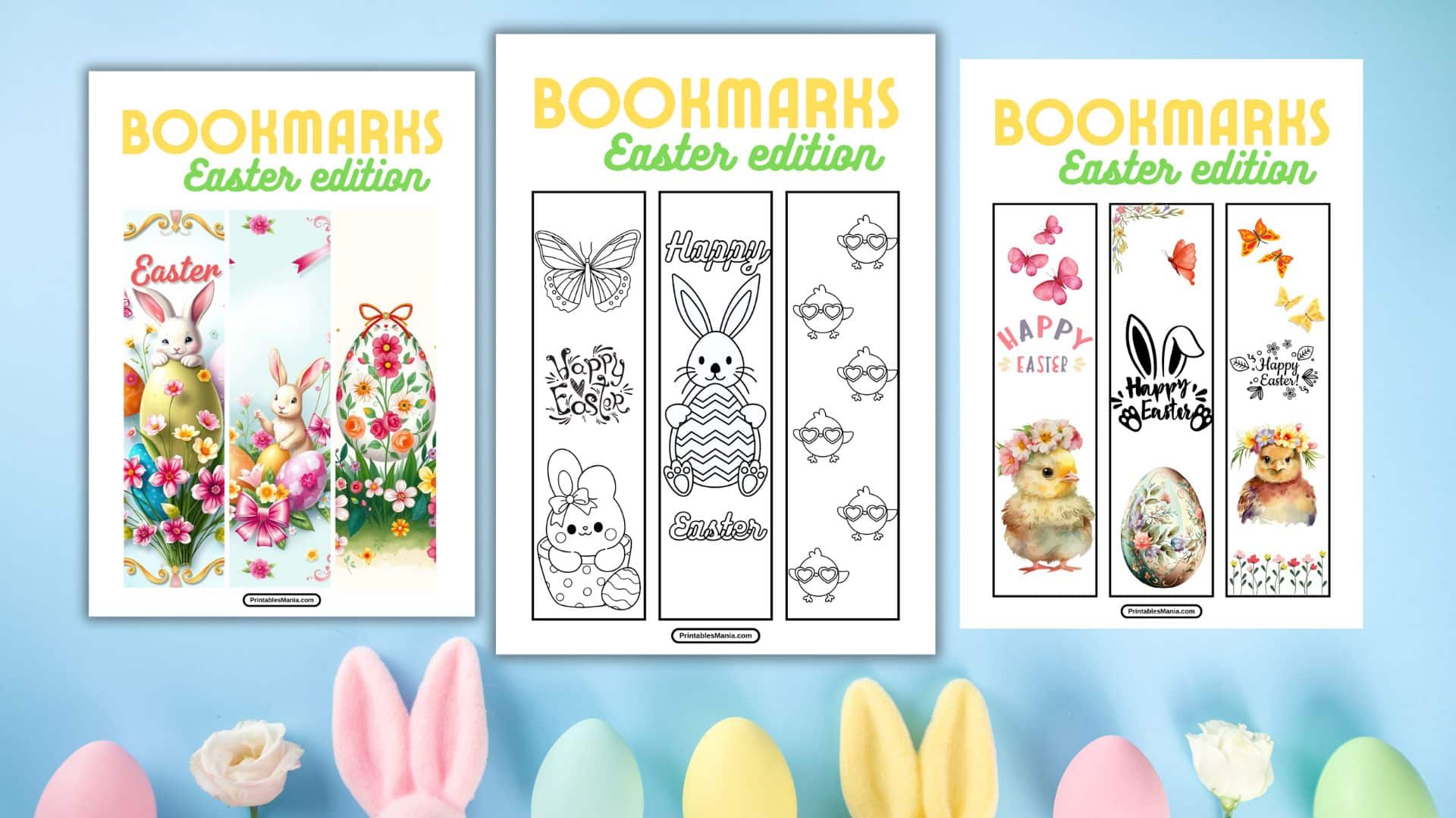 Easter Bookmarks Free Printable