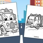 Fire Truck Coloring Page