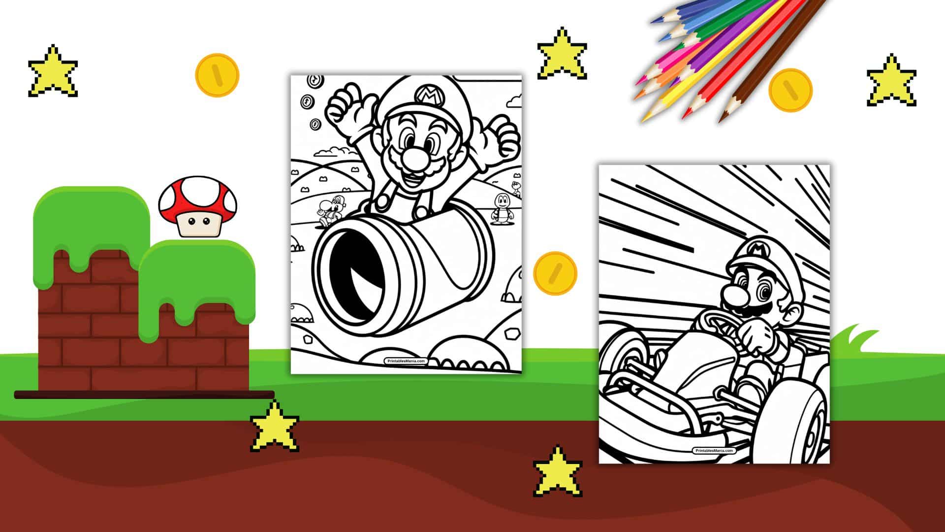 Mario Coloring Pages