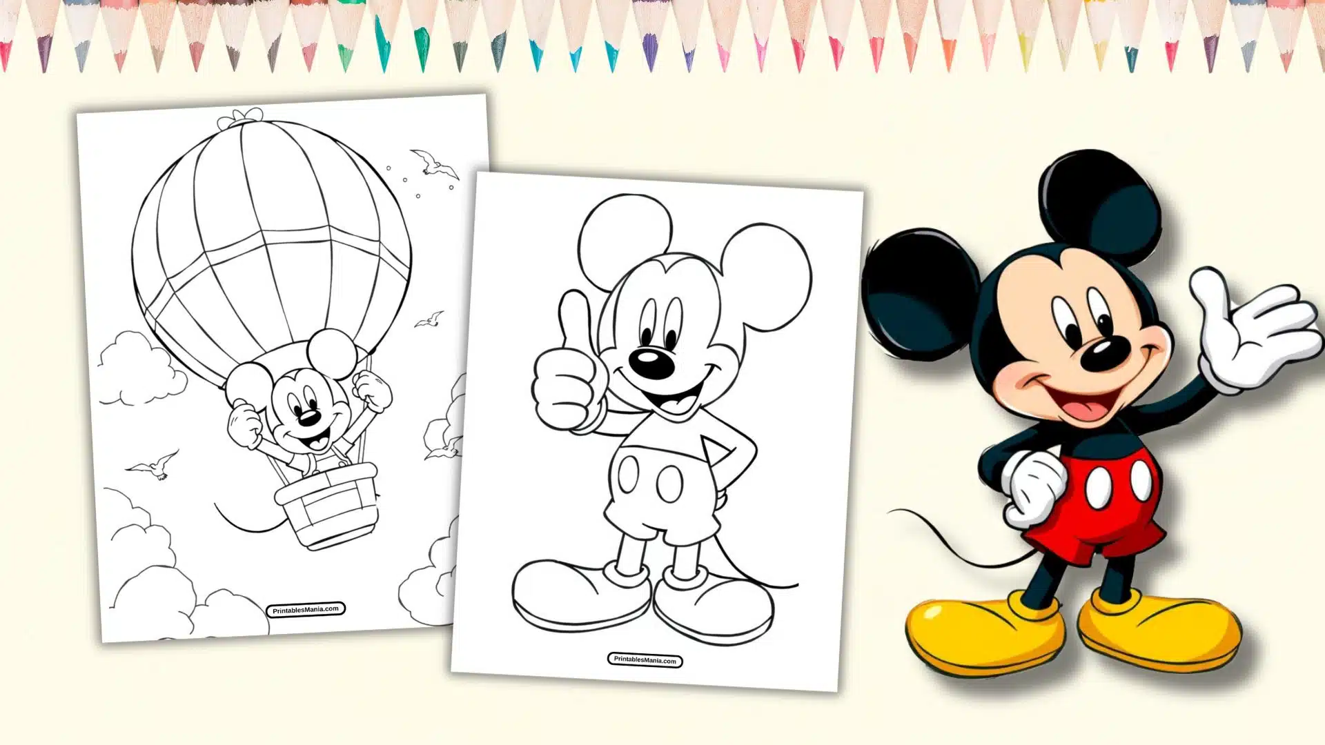 Mickey Mouse Coloring Pages