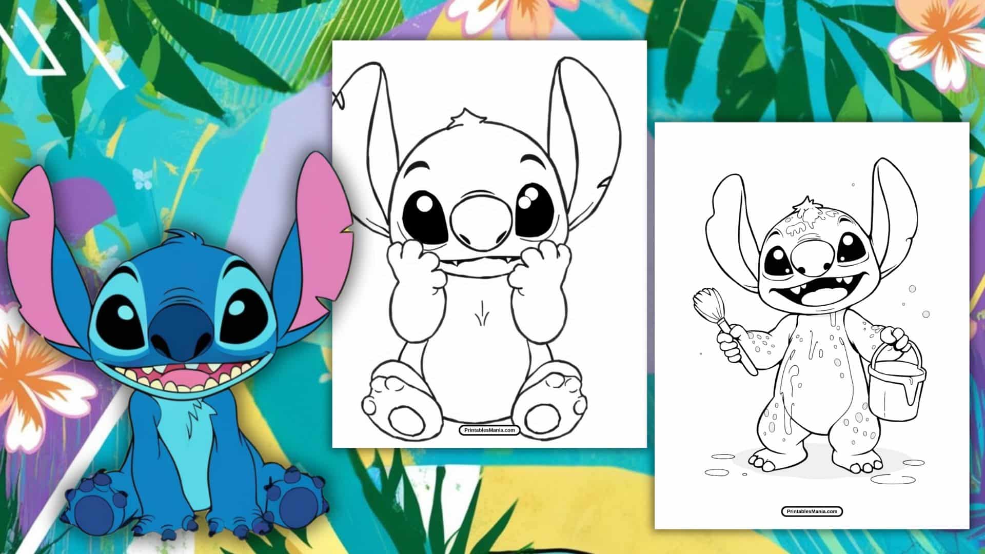 Stitch Coloring Pages