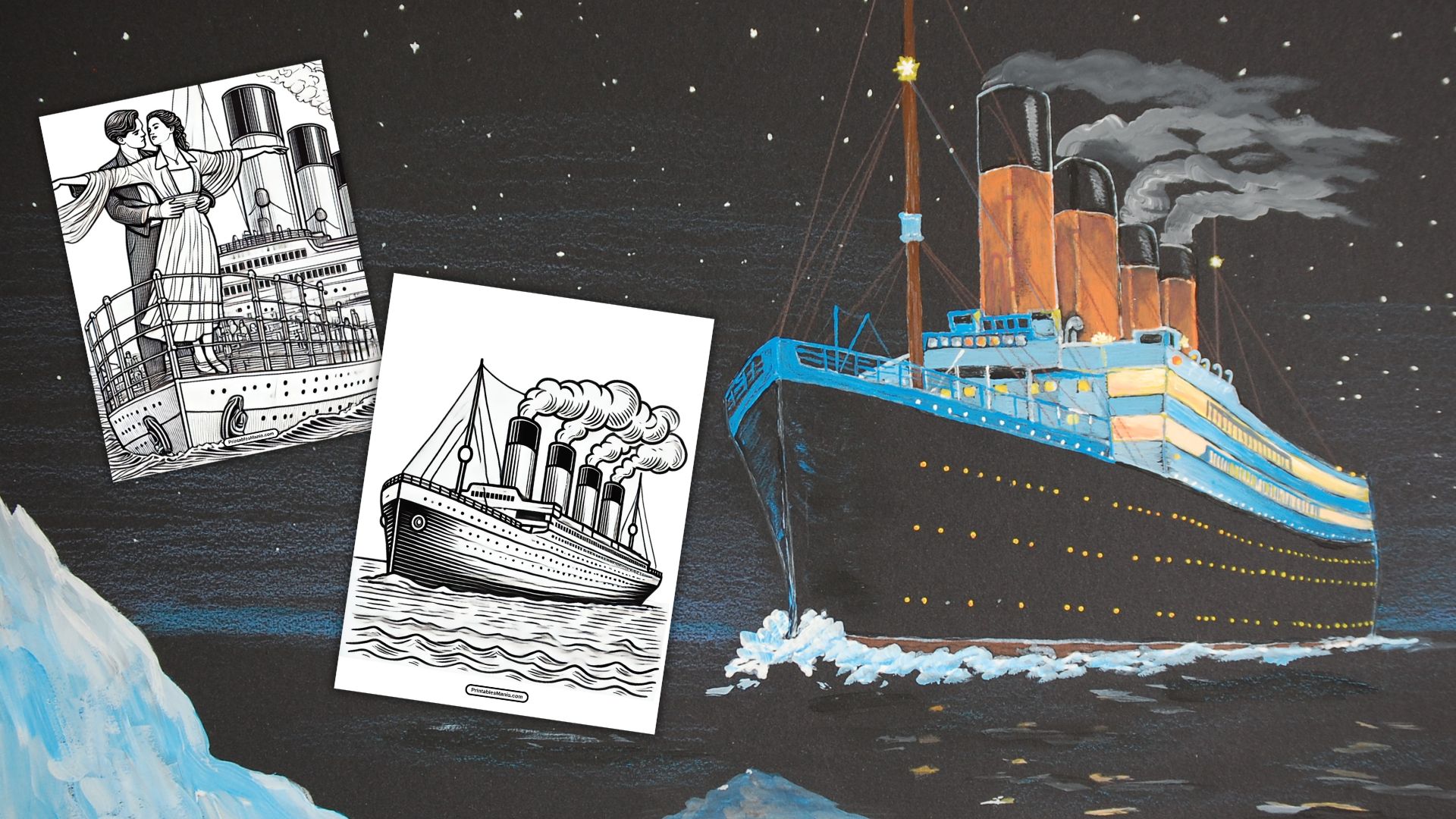 Titanic Coloring Page