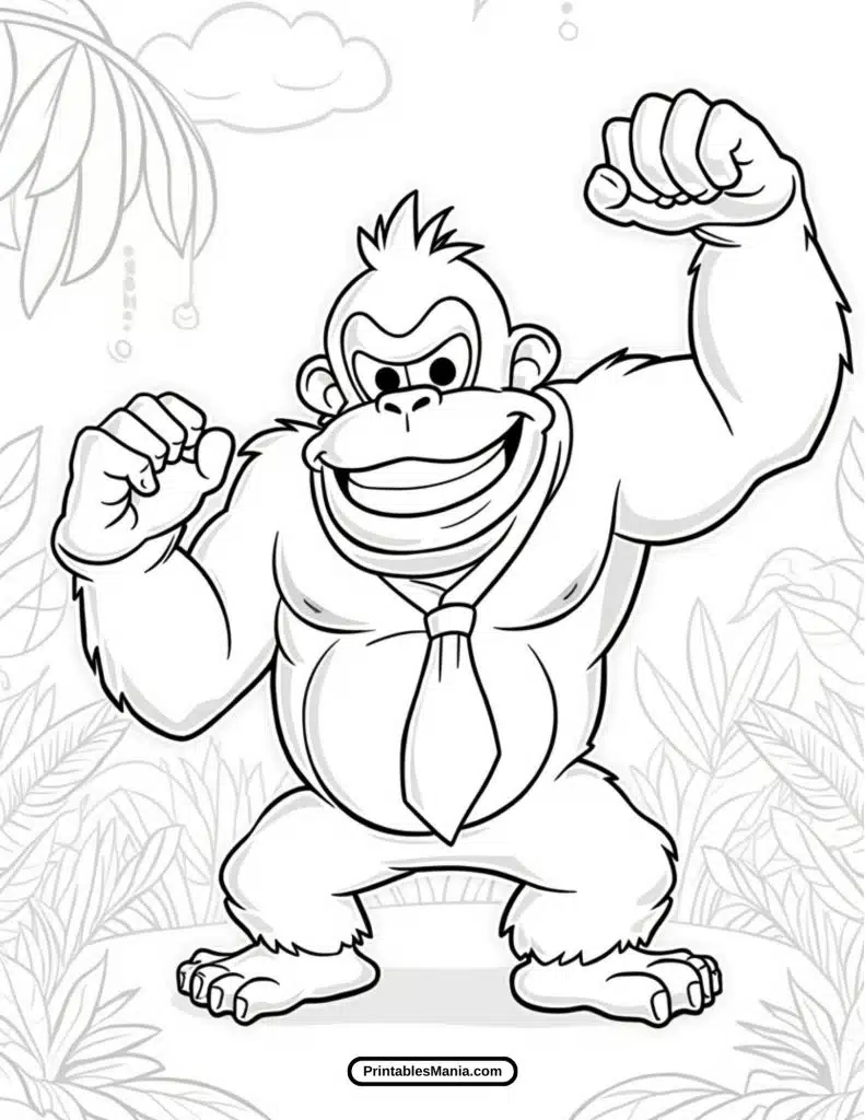 free donkey kong coloring sheet