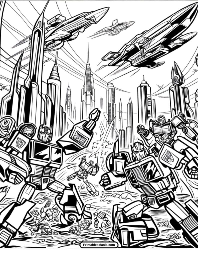 cybertronian war between rival factions