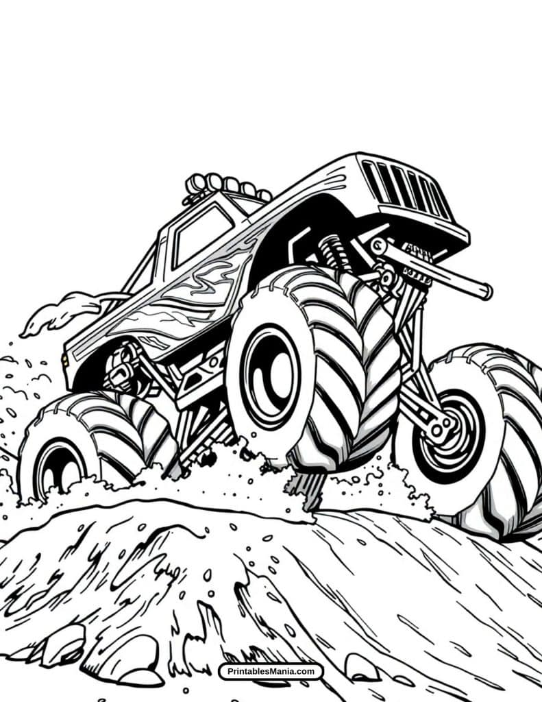 grave digger monster truck performing a jump