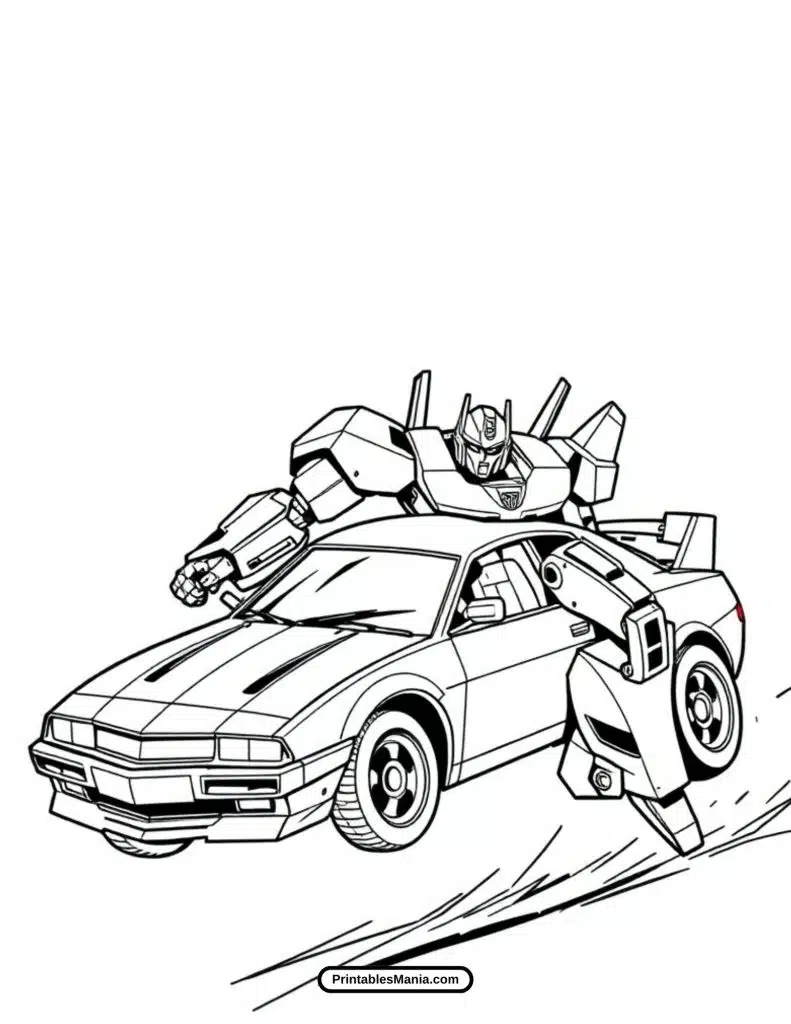 transformers movie-inspired action pose