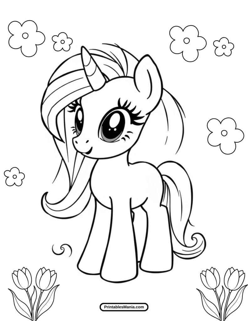 my little pony coloring page