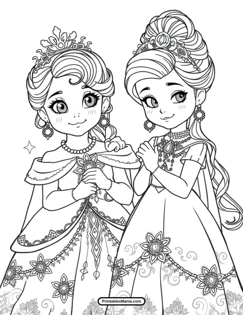 cinderella's stepsisters are getting ready for the ball