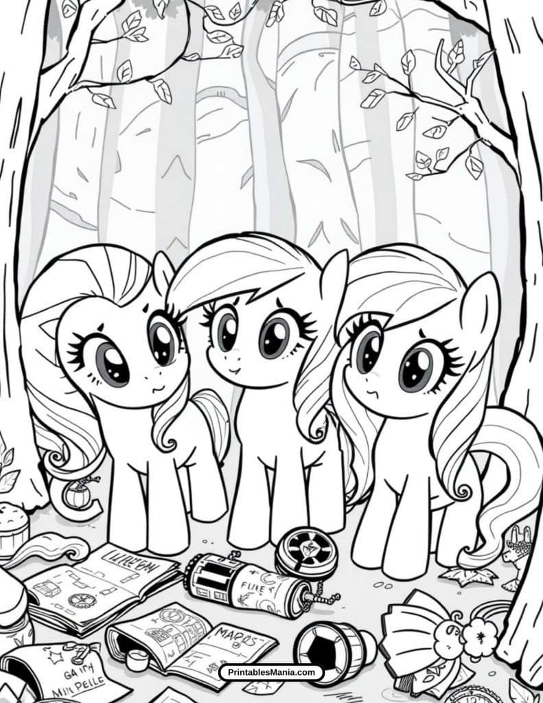 pony friends on adventure