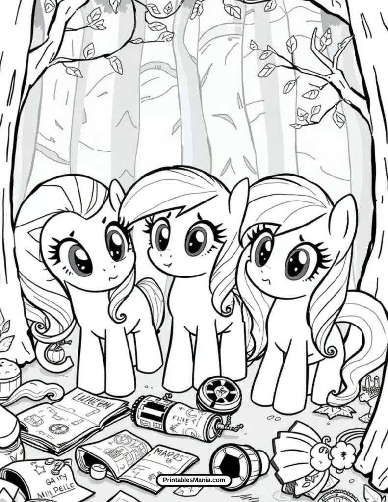pony friends on adventure