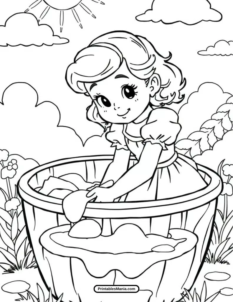 young cinderella dreaming of a better life